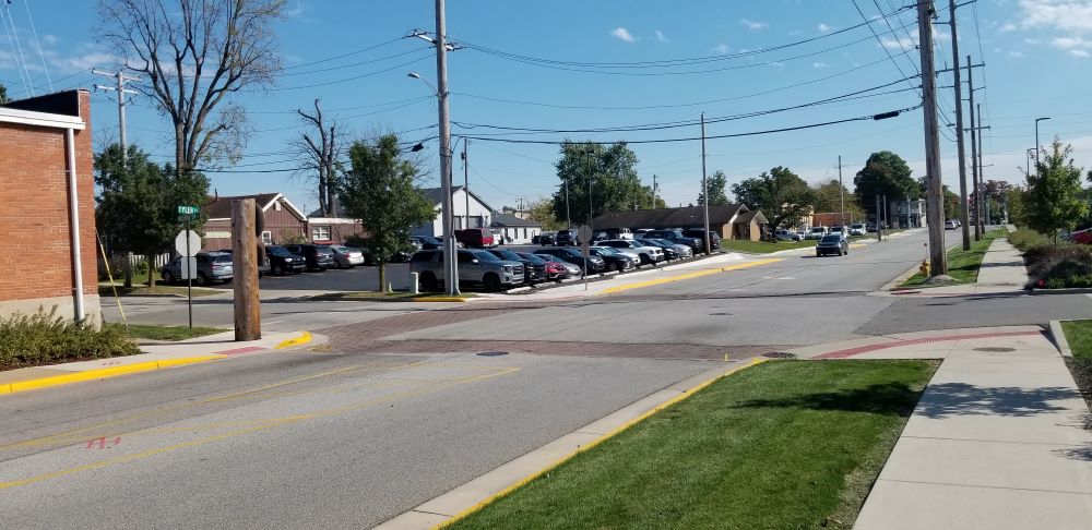 Long view - Intersection of State and Tyler from Tyler Street northbound.